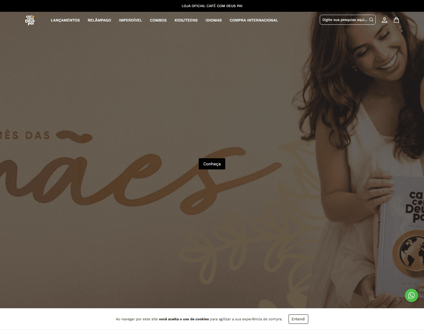 Preview do site Café com Deus Pai