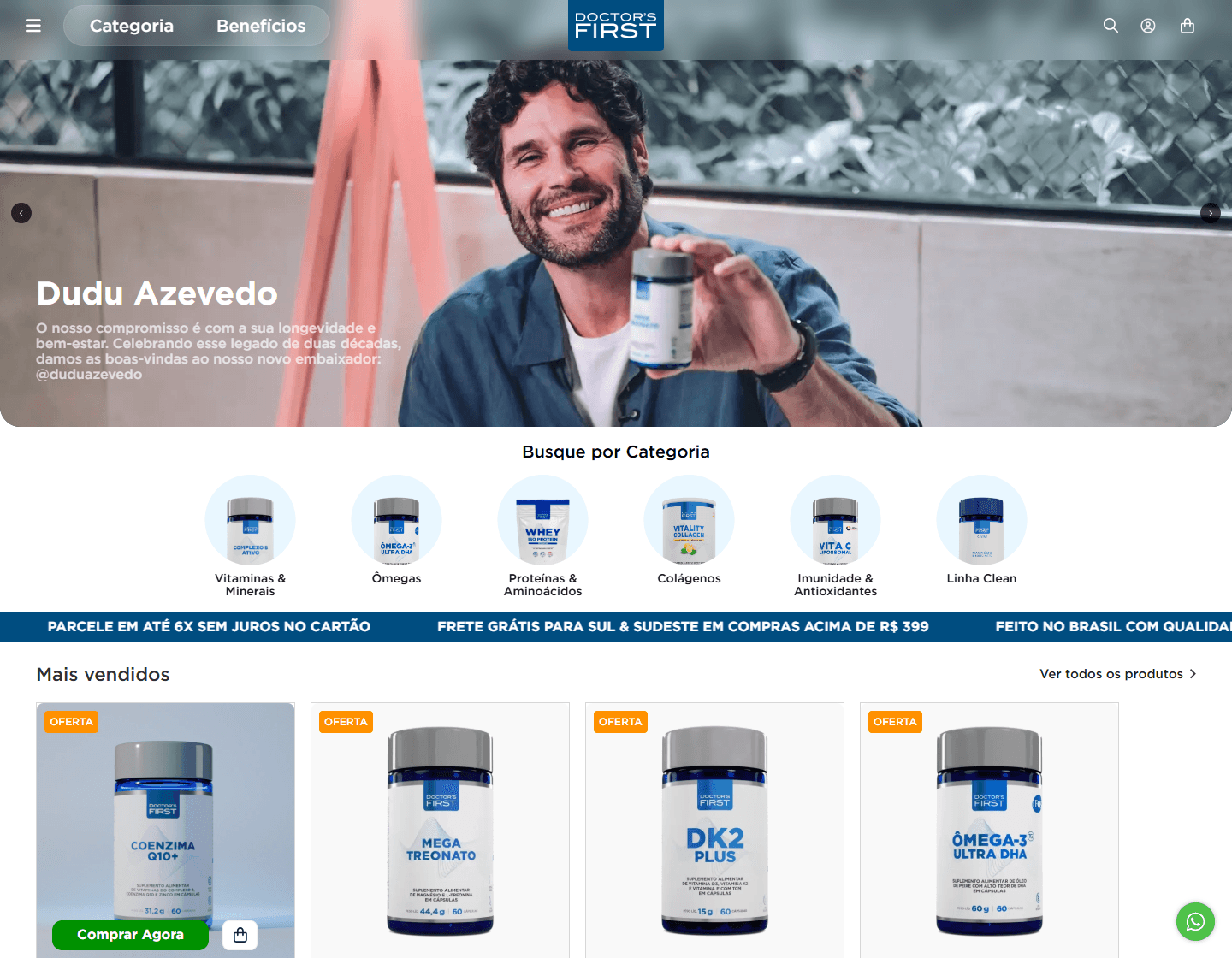Preview do site Doctor's First