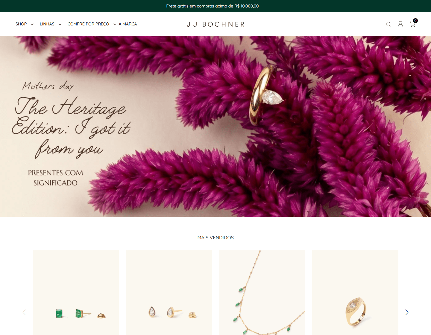 Preview do site Ju Bochner