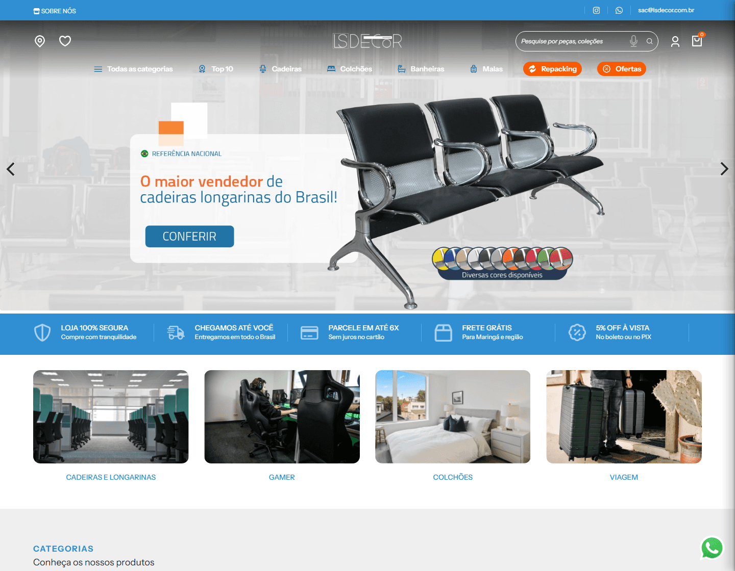 Preview do site LS Decor