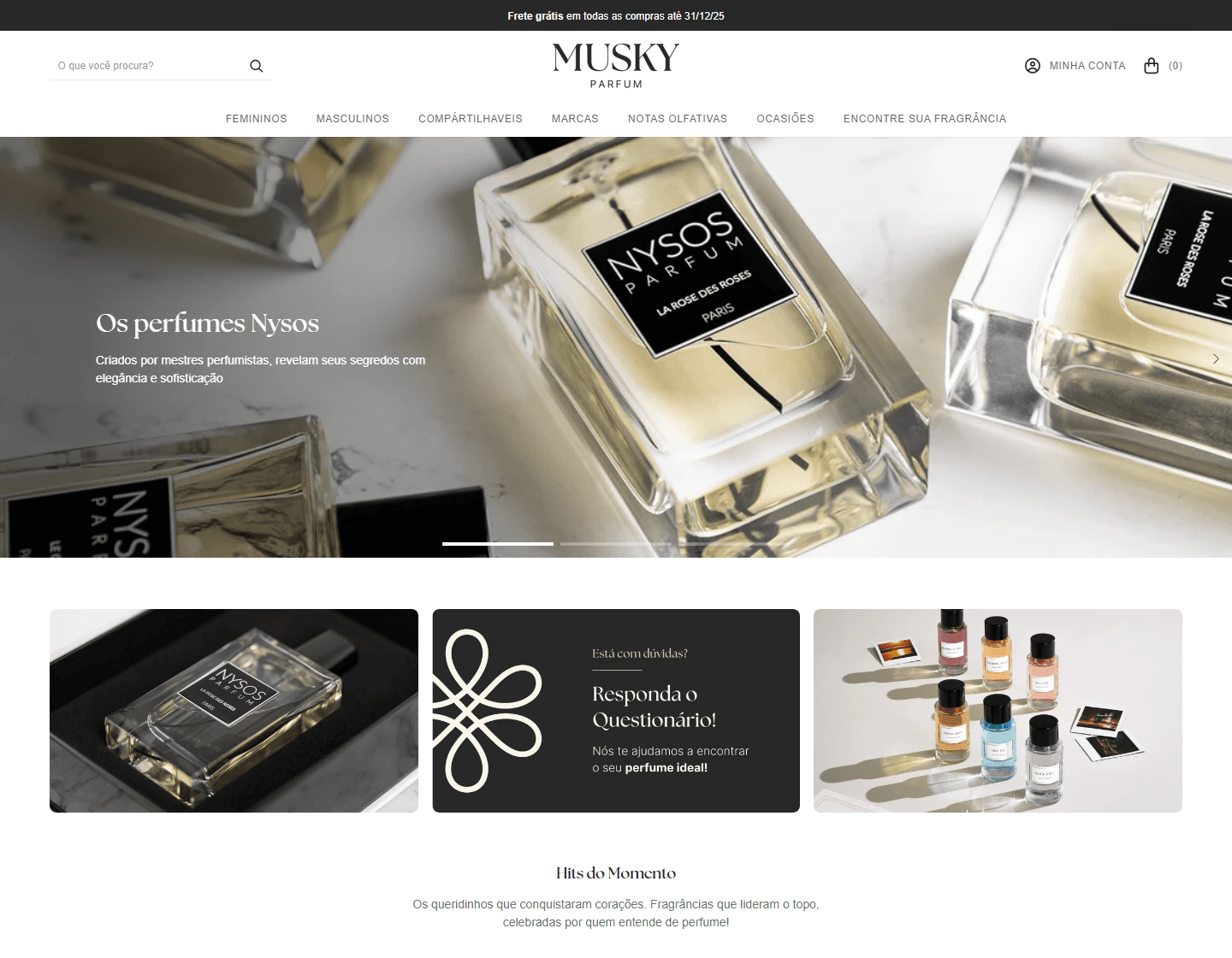 Preview do site Musky Parfum