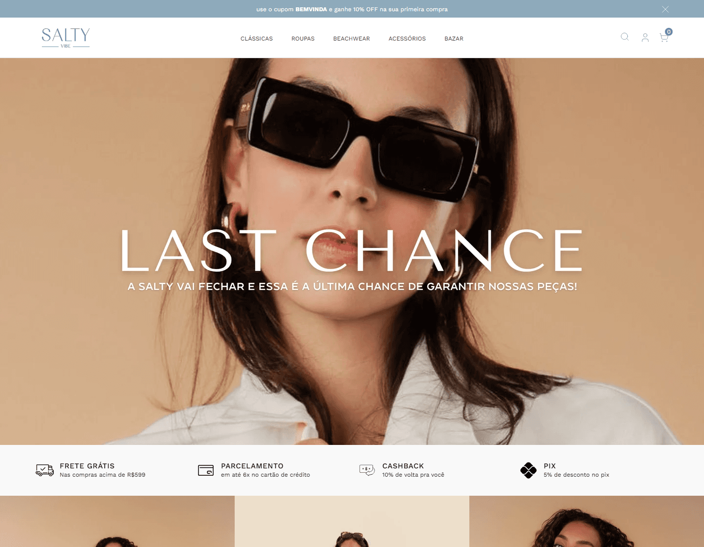 Preview do site Salty Vibe