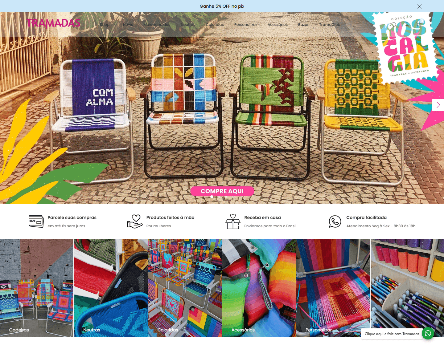 Preview do site Tramadas